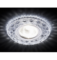 Светильник точечный S288 CH (LED WHITE) хром/прозрачный MR16+3W СПЕЦЦЕНА