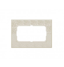 Рамка д/двойной розетки WL05-Frame-01-DBL- ivori (слоновая кость) 033484 Flock