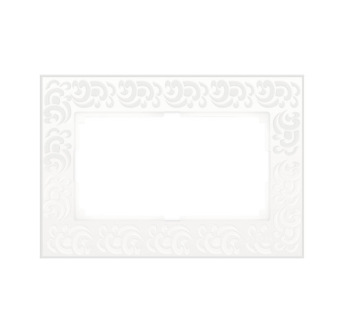 Рамка д/двойной розетки WL05-Frame-01-DBL- white (белый) 033483 Flock