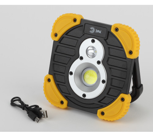 Фонарь ЭРА  PA-801  Практик 10W COB, 3,3 Ач, диммер, IPX6, PowerBank, кор.]