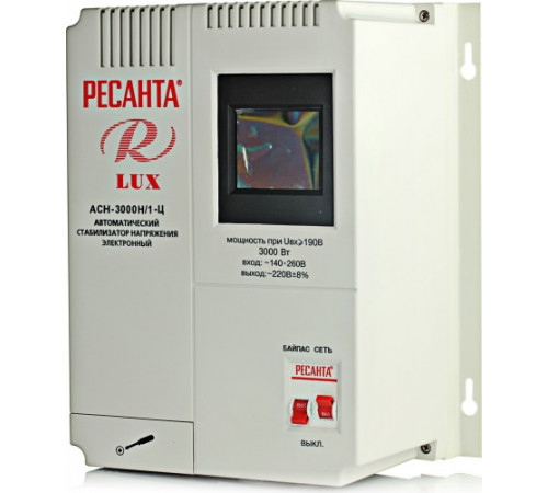 Стабилизатор АСН-3000Н/1-Ц Ресанта Lux 63/6/21 Стабилизатор АСН-3000Н/1-Ц Ресанта Lux 63/6/21