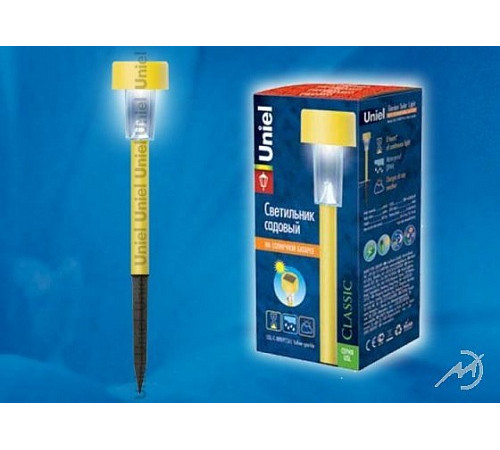 Светильник садовый USL-C-009 на солн. батарее 1LED h=36.5см пластик/желтый в коробке 448950 Светильник садовый USL-C-009 на солн. батарее 1LED h=36.5см пластик/желтый в коробке 448950