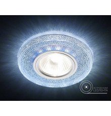 Светильник точечный S290 BL (LED WHITE) хром/сапфир MR16+3W СПЕЦЦЕНА