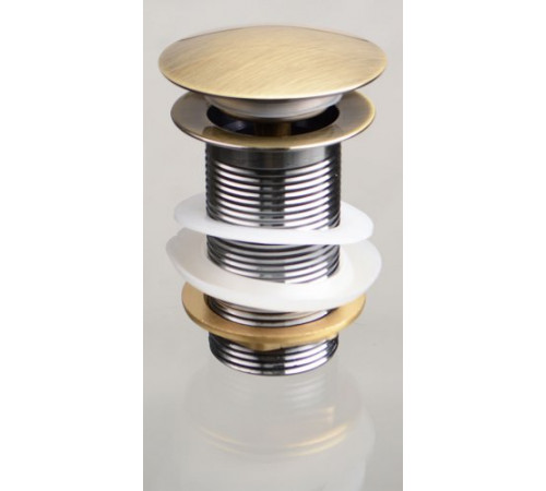 Донный клапан TERMA 10113 с большой кнопкой antique bronze CLICK-CLACK Донный клапан TERMA 10113 с большой кнопкой antique bronze CLICK-CLACK