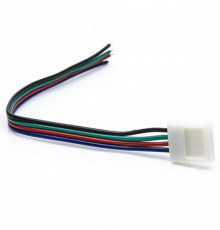 Коннектор 15см зажим-провод 4-х конт. 10мм SMD5050 RGB SC41C1ESB (440743) Ecola