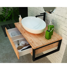 Тумба GRUNGE LOFT 80П 1 в.я. Дуб Вотан СТОП!
