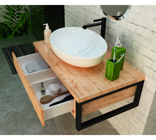 Тумба GRUNGE LOFT 80П 1 в.я. Дуб Вотан СТОП!