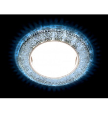 Светильник точечный  G301 GX53+3W LED COLD хром/прозрачный (CL/CLD) СПЕЦЦЕНА