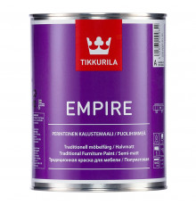 Краска Tikkurila алкидная Empire База А для мебели полуматовая 2,7л