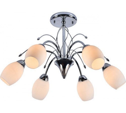 Люстра 1161/6P E27*60W Chrome/White