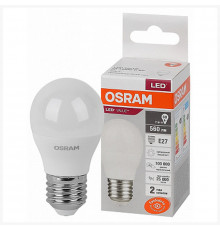 Лампа Osram светод. 7W E27 4000K 560Лм шар LED VANCE 4058075579835