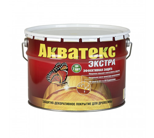 Акватекс-Экстра защитно-декорат. покрытие белый 10л
