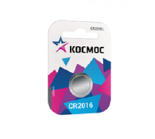 Элемент питания Космос CR2016 3V Lithium BL1 Кос20161BL Элемент питания Космос CR2016 3V Lithium BL1 Кос20161BL