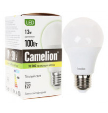 Лампа Camelion светод. груша 13W E27 3000K LED13-А60/830/Е27 (12045)