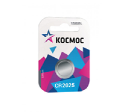 Элемент питания Космос CR2025 3V Lithium BL1 Кос20251BL Элемент питания Космос CR2025 3V Lithium BL1 Кос20251BL