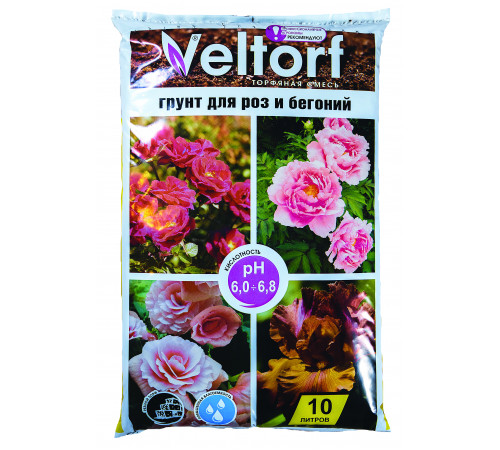 Грунт для Роз и Бегоний  10л. Veltorf 30473