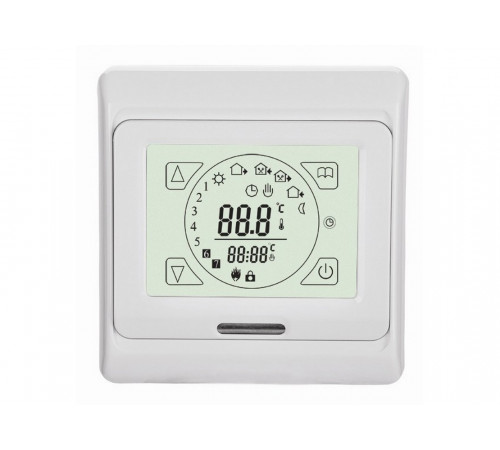 Терморегулятор программируемый IQ THERMOSTAT TS (с сенсорным дисплеем) белый 3600Вт 10кОм Терморегулятор программируемый IQ THERMOSTAT TS (с сенсорным дисплеем) белый 3600Вт 10кОм