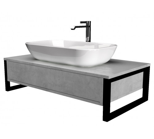 Тумба GRUNGE LOFT 80П 1 в.я. Бетон светлый