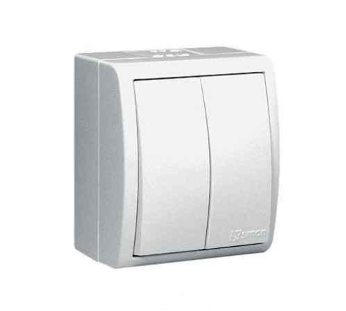 Выключатель IP54 Agua 2-кл наруж.бел.б/п 1594398-030 Выключатель IP54 Agua 2-кл наруж.бел.б/п 1594398-030