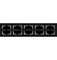 Рамка на 5 постов WL01-Frame-05 черный Favorit 031801