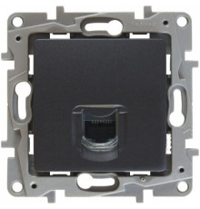 Розетка комп. RJ45 6кат. UTP антрацит 672653