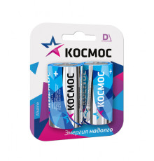 Элемент питания Космос LR20 (D) 1,5V Alkaline BL2 КосLR20MAX2BL