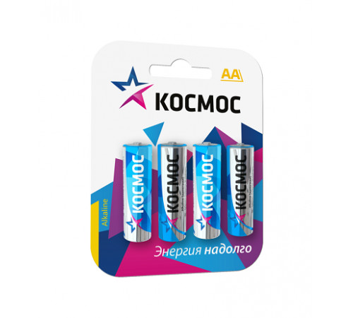 Элемент питания Космос LR6 (АА) 1,5V Alkaline BL4 CLASSIC Элемент питания Космос LR6 (АА) 1,5V Alkaline BL4 CLASSIC