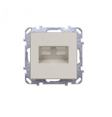 Телефонная розетка RJ-11 и Ethernet RJ-45 WL03-RJ11-45-ivory (слоновая кость) 028897