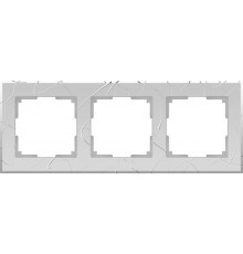 Рамка на 3 поста WL06-Frame-03 (серебряный) Vitel СНЯТ