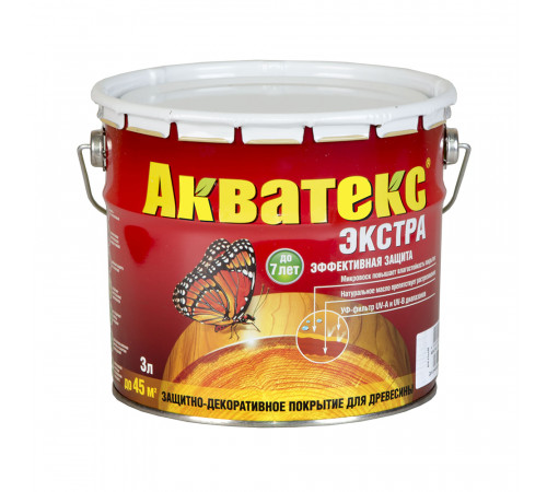 Акватекс-Экстра защитно-декорат. покрытие ваниль 3л  (2,7л)