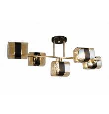 Люстра 654/5PL E27*60W Gold/Black