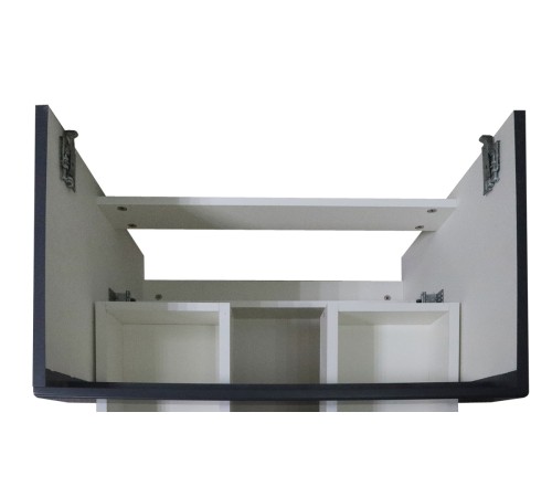 Комплект Azario Тумба Эстима 60/2 595х447х555 подвесная, с раковиной Астория 60, графит