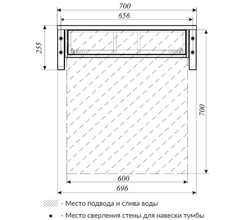 Тумба GRUNGE LOFT 70П 1 в.я.Дуб Вотан