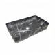 Раковина накладная HOLLER K-6260-60-SZ3 (610*345*110мм), темный мрамор