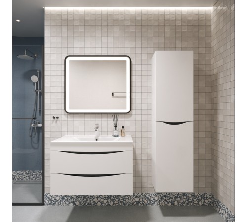 Тумба с умывальником подвесная Cloud 80 см, белая CLO80W0i95К IDDIS