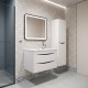 Тумба с умывальником подвесная Cloud 80 см, белая CLO80W0i95К IDDIS