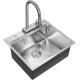 Milacio Мойка кухонная Denia 57 Steel со смесителем нержавеющая сталь