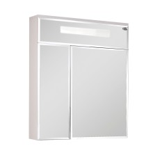 Шкаф-зеркало Onika Сигма 60 белый, c LED подсветкой