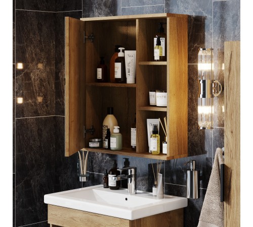 Шкаф-зеркало Onika Легран 70 дуб галифакс, универсальный