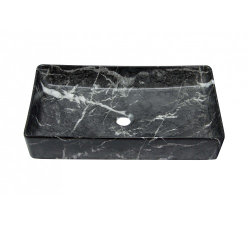 Раковина накладная HOLLER K-6260-60-SZ3 (610*345*110мм), темный мрамор
