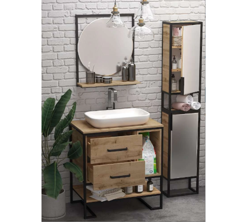 Зеркало круг. Grunce Loft 60 П