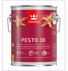 Эмаль Tikkurila алкидная Euro Pesto 30 База А полуматовая 2,7 л